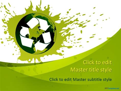 Free Recycle Ppt Template Powerpoint Template Free Recycling