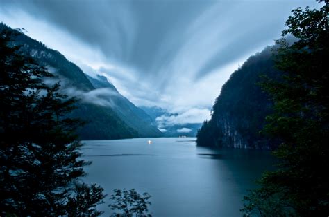 Wallpaper Lake Alps Germany Bayern Deutschland Long Exposure