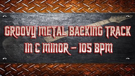 Groovy Metal Backing Track Bass Drums In C Minor 105 BPM HQ HD