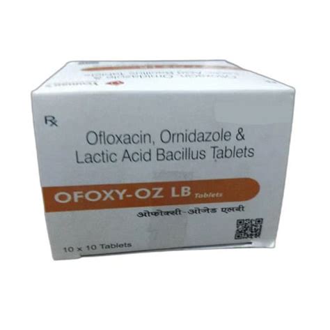 Ofoxy Oz Lb Ofloxacin Ornidazole And Lactic Acid Bacillus Tablet At