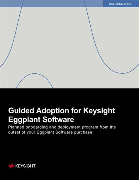 Guided Adoption For Keysight Eggplant Software PDF Asset Page Keysight