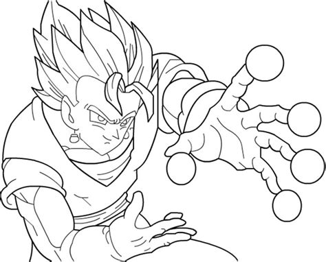 Desenhos Do Vegetto Dbz Para Imprimir E Colorir Pintar