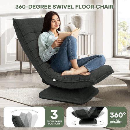 Floor Sofa Bed Chair Couch Lounge Recliner Folding Degree Swivel