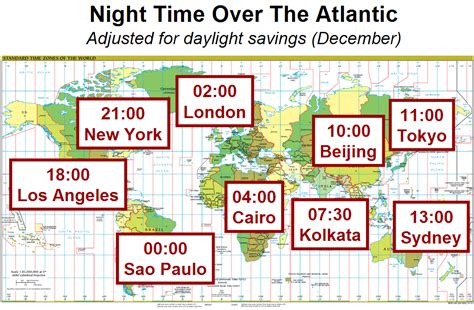 Atlantic Ocean Time Zones Map Coleen Catharine