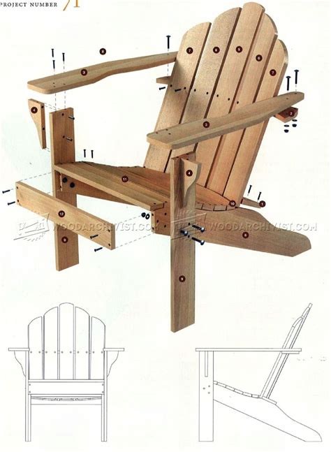 Classic Adirondack Chair Plans Woodarchivist