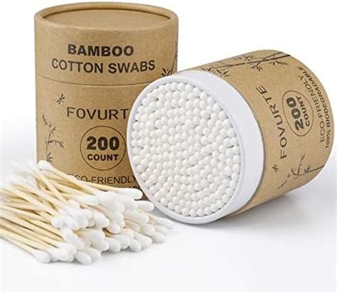 Buy Digideal Bamboo Cotton Swabs 200 Count Natural Wooden Cotton Swab