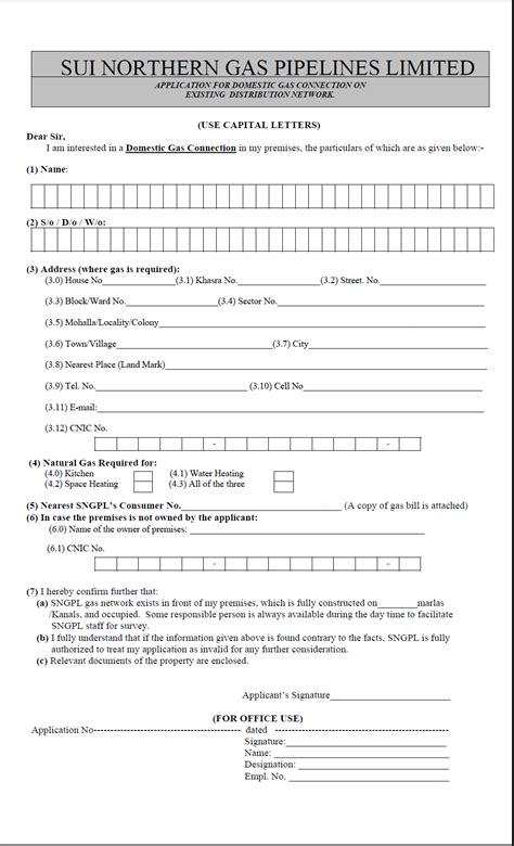 Gas Application Form Online 2022 Applicationforms Net