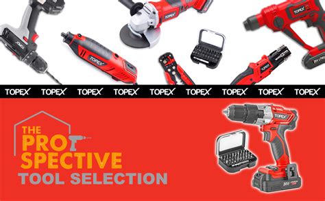 Topex 20v Max Cordless Hammer Drill W Li Ion Battery And Screwdriver Bit