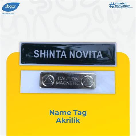 jual nametag resin nama dada nametag akrilik nametag kuningan nametag