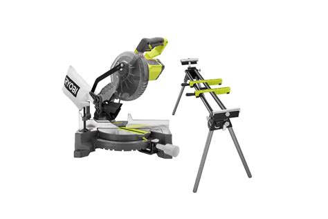 Ryobi Ts1144 A18ms01g 9 Amp 7 1 4 In Compound Miter Saw With Universal Miter Saw Quickstand