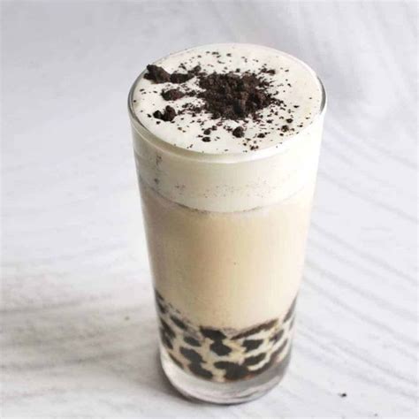 Cheese Tea How To Make Cheese Foam For Boba Recipe Oreo Milk