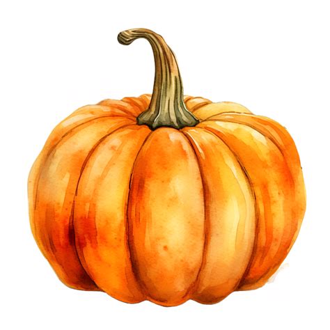 Pumpkin Watercolor Clipart Ai Generated 25005224 Png