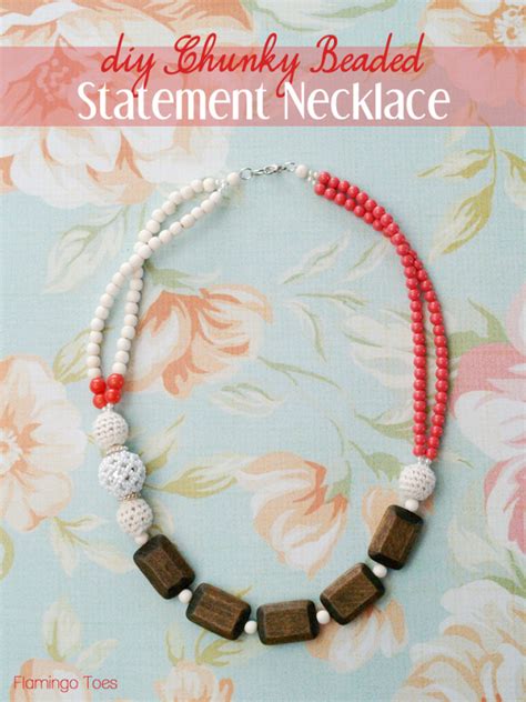 DIY Chunky Beaded Statement Necklace