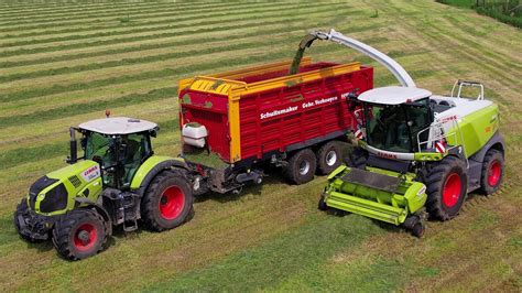 Gras hakselen CLAAS Schuitemaker Chopping grass Gras häckseln