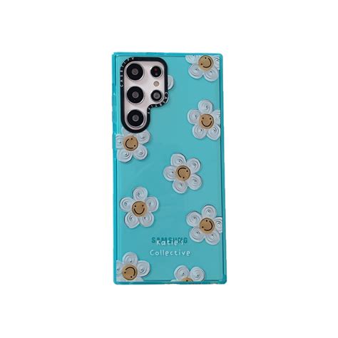 Casetify เคสโทรศัพท์มือถือ Tpu นิ่ม แบบใส กันกระแทก ลายดอกเดซี่หน้ายิ้ม