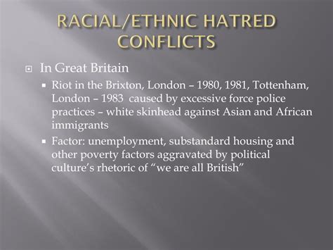 Ppt Community Conflict Racial Ethnic Conflict Powerpoint