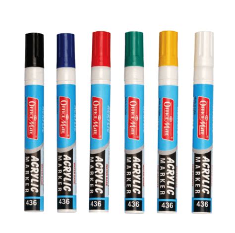 Acrylic Markers Regular colors in Pack of 10pcs