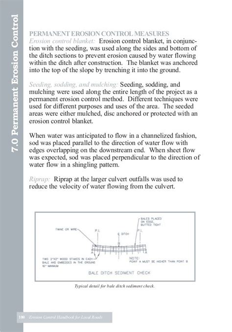 Erosion Control Handbook For Local Roads By Us Dept Of Highway