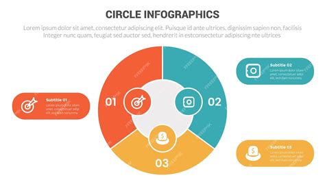 Premium Vector Circle Base Infographics Template Diagram Banner With