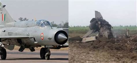 Iaf Mig 21 Fighter Aircraft Crashes In Jaisalmer Pilot Wing Commander