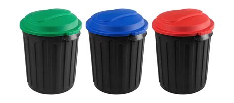 60ℓ Dust Bin Red Blue And Green Lid Buzz Trading 104