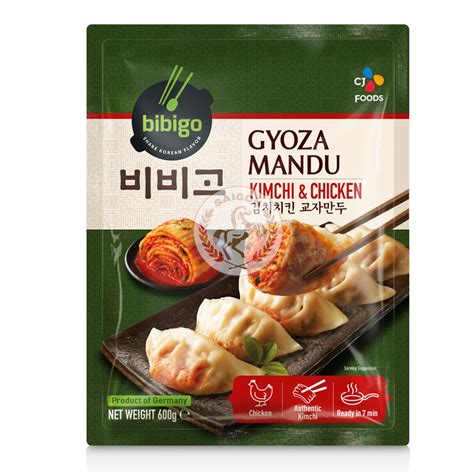 Bibigo Gyoza Mandu Kimchi And Chicken Frysta 12x600g