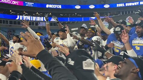 Pitt Players Fans Sing Sweet Caroline 2021 ACC Championship PSN