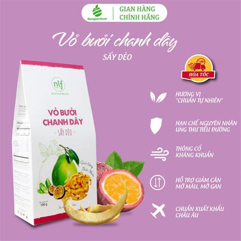 VỎ BƯỞI CHANH DÂY SẤY DẺO HỘP 100G - NONGLAMFOOD » Mochan