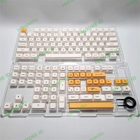 Jual Keycaps Honey Milk PBT DYE SUB XDA Profile Keycap Set Kota