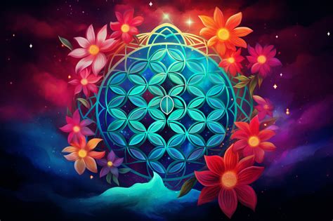 Download Flower Of Life Mystic Sacred Royalty Free Stock