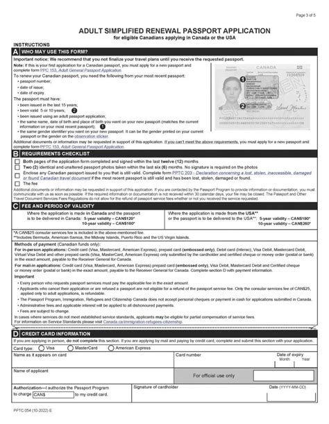 Guide How To Renew Your Canadian Passport Page 2 Canada Visa Expert