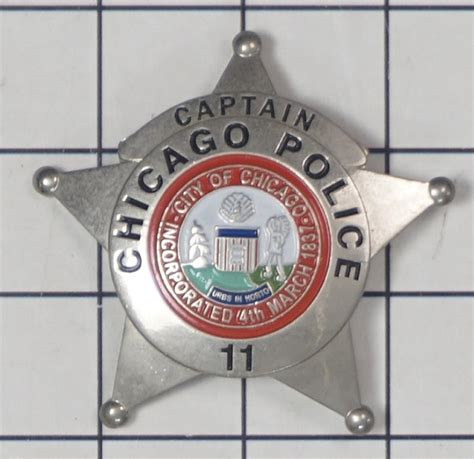 Chicago Captain Police Badge For Rent In Ridgewood The Specialists Ltd