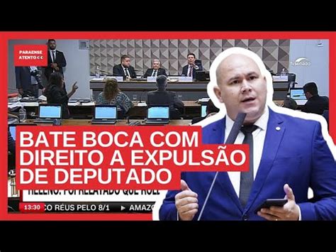 Presidente da CPMI expulsa deputado após bate boca YouTube