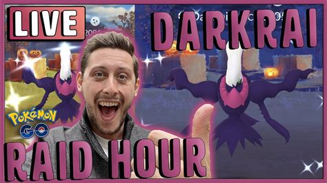 Live Shiny Darkrai Grind In Pokemon Go Raid Hour Youtube