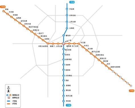 成都地铁2号线票价与站点地图介绍 成都市区 骑马人旅游攻略网
