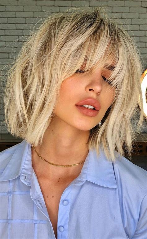 Cute Ways To Style A Long Bob With Bangs Vanilla Cream