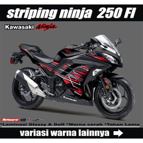 Jual Striping Sticker Kawasaki Ninja Fi Old Decal Stiker Lis