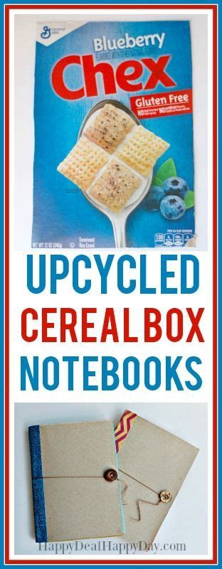 Cereal Box Project Homemade Notebook Recipe Diy Box Crafts