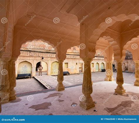 Palacio De Raja Man Singh En Amer Fort Jaipur Imagen Editorial Imagen