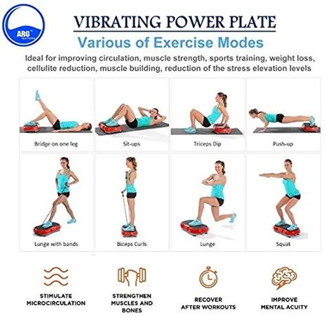 ARG HEALTH CARE Power Vibration Plate Exercise Massager Big Size With ...