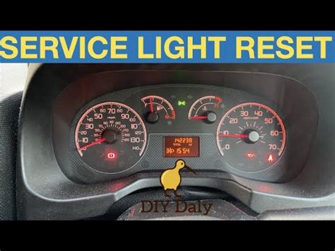 Peugeot Bipper Citroen Nemo Service Light Reset Procedure Flashing