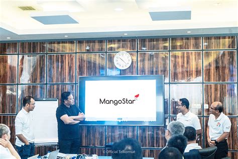 Telkomsat Launches Mangostar Logo High Speed Low Orbit Satellite