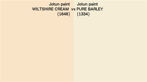 Jotun Paint WILTSHIRE CREAM Vs PURE BARLEY Side By Side Comparison