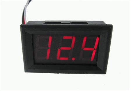 V Or V Dc Car Motor Red Led Digital Voltmeter Volt