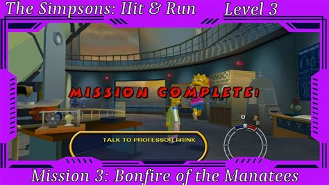 The Simpsons Hit Run Level 3 Mission 3 Bonfire Of The Manatees