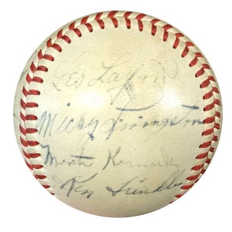 Multi Signed Autographed Signed 1948 New York Giants Official Nl