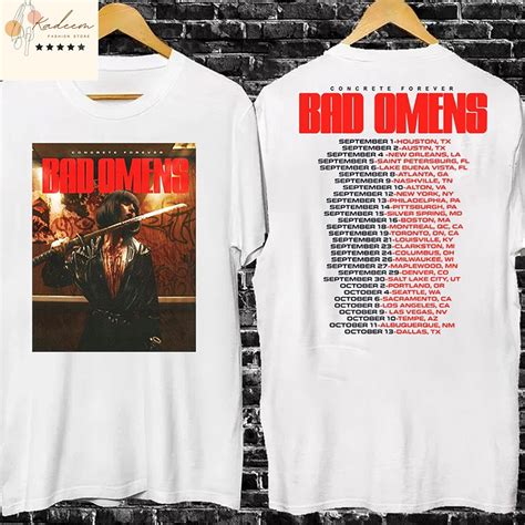 Vintage Bad Omens Concrete Forever Us Tour 2023 T Shirt Bad Omens