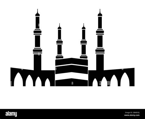 Kaaba Clip Art Black And White