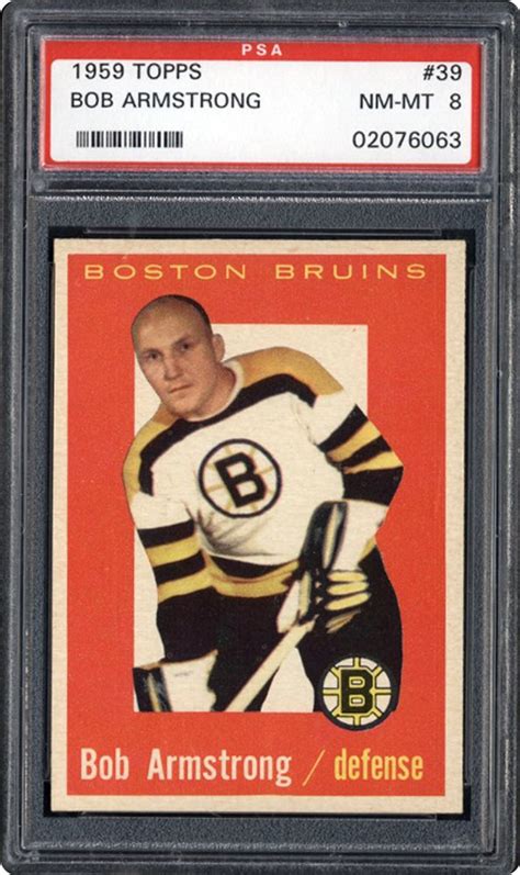 Auction Prices Realized Hockey Cards 1959 Topps Bob Armstrong