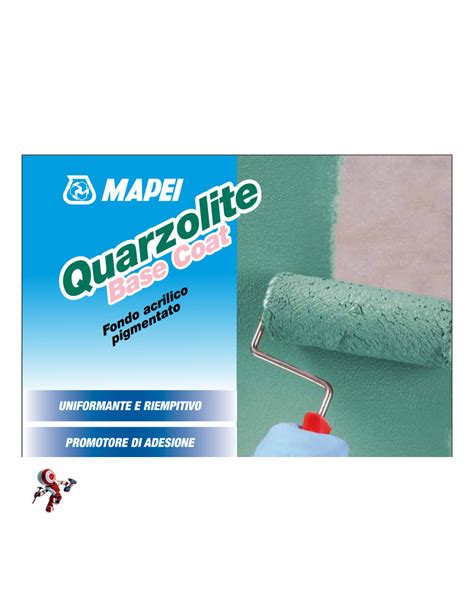 Mapei Quarzolite Base COAT Kg 20 Fondo Acrilico Pigmentato